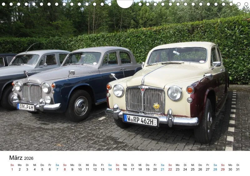 Rover P4 - Kalender 2026 - DIN A4 Querformat