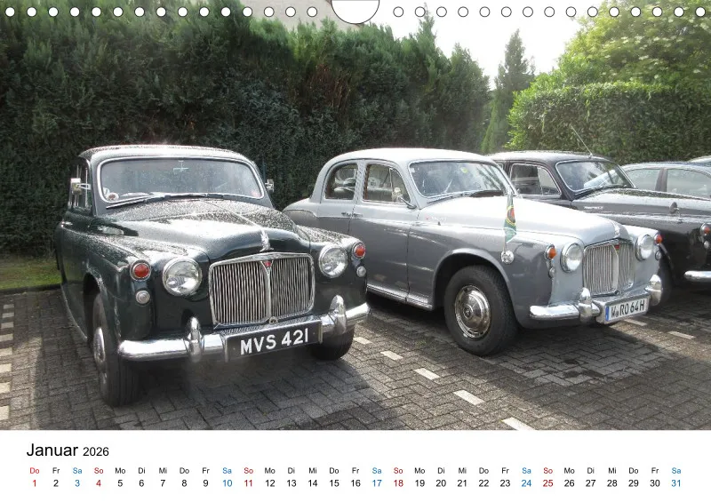 Rover P4 - Kalender 2026 - DIN A4 Querformat
