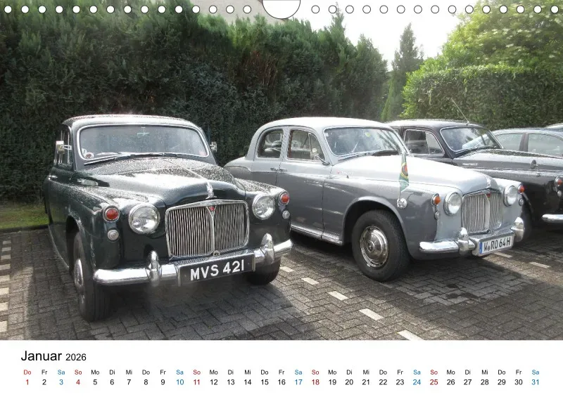 Rover P4 - Kalender 2026 - DIN A4 Querformat