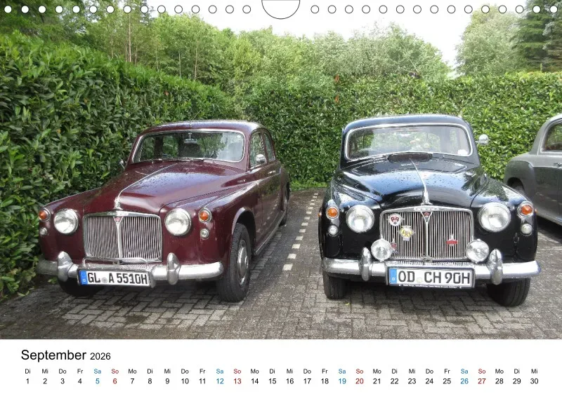 Rover P4 - Kalender 2026 - DIN A4 Querformat