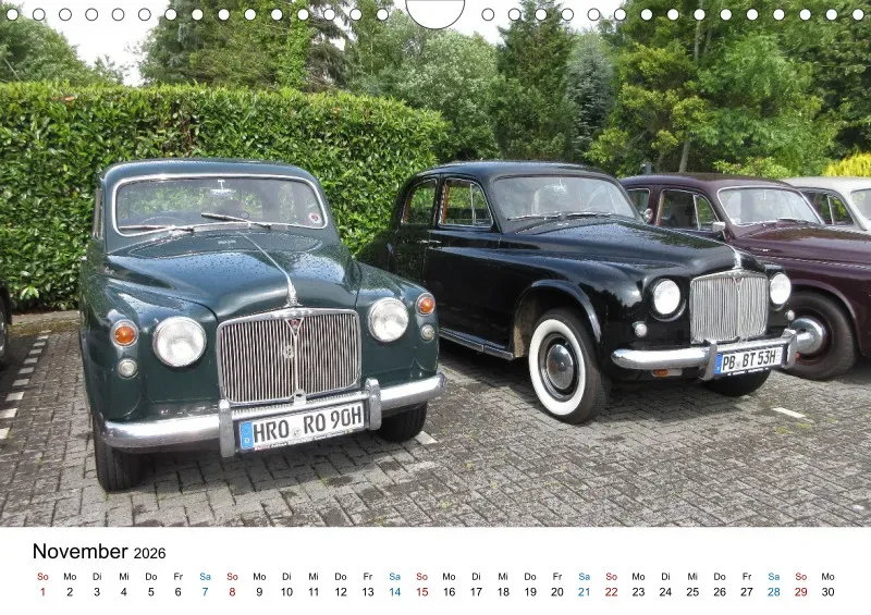 Rover P4 - Kalender 2026 - DIN A4 Querformat