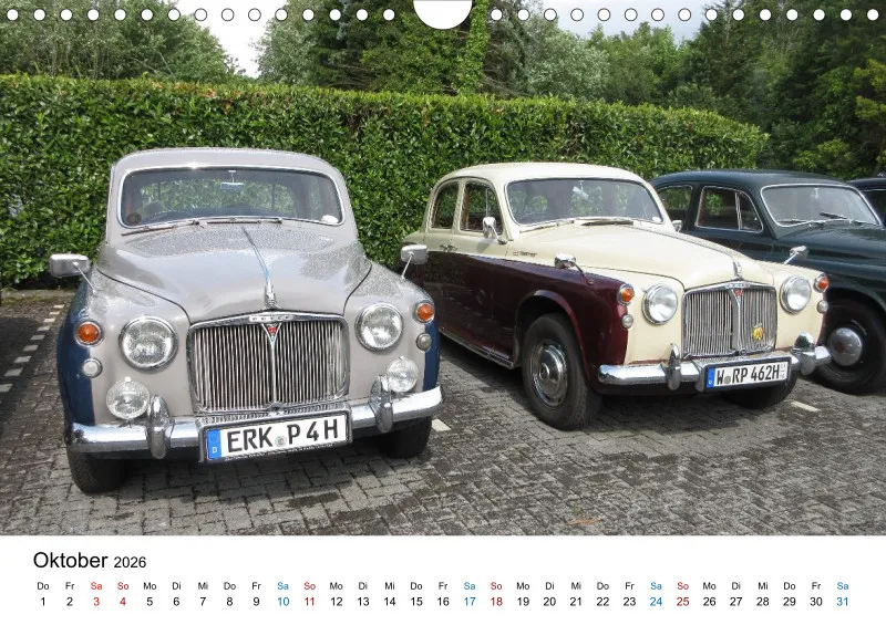 Rover P4 - Kalender 2026 - DIN A4 Querformat