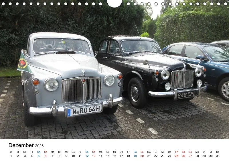 Rover P4 - Kalender 2026 - DIN A4 Querformat