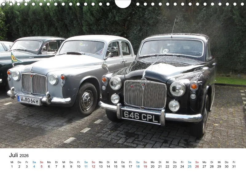 Rover P4 - Kalender 2026 - DIN A4 Querformat
