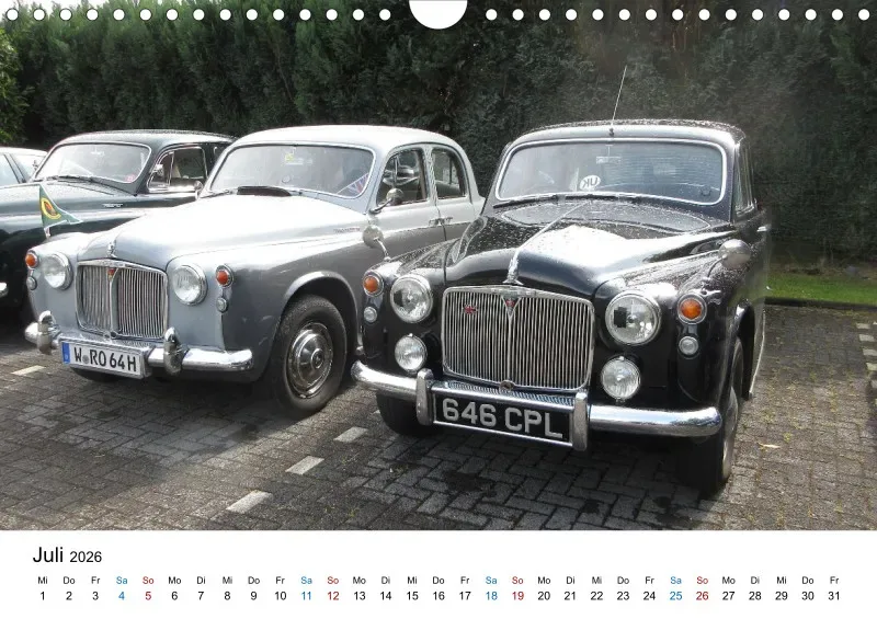 Rover P4 - Kalender 2026 - DIN A4 Querformat