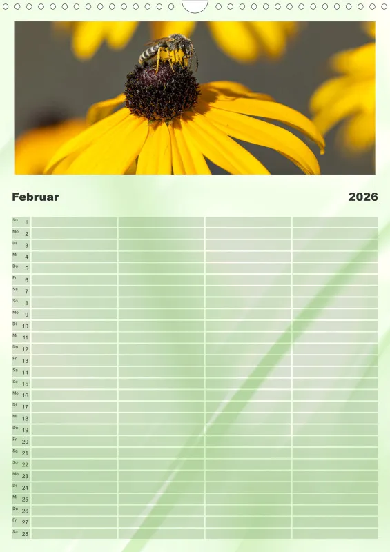 Bienen/Hummeln Familienplaner