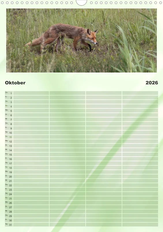 Wildtiere Familienplaner