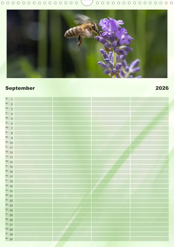 Bienen/Hummeln Familienplaner