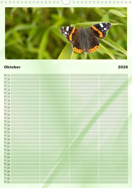 Schmetterlinge Familienplaner