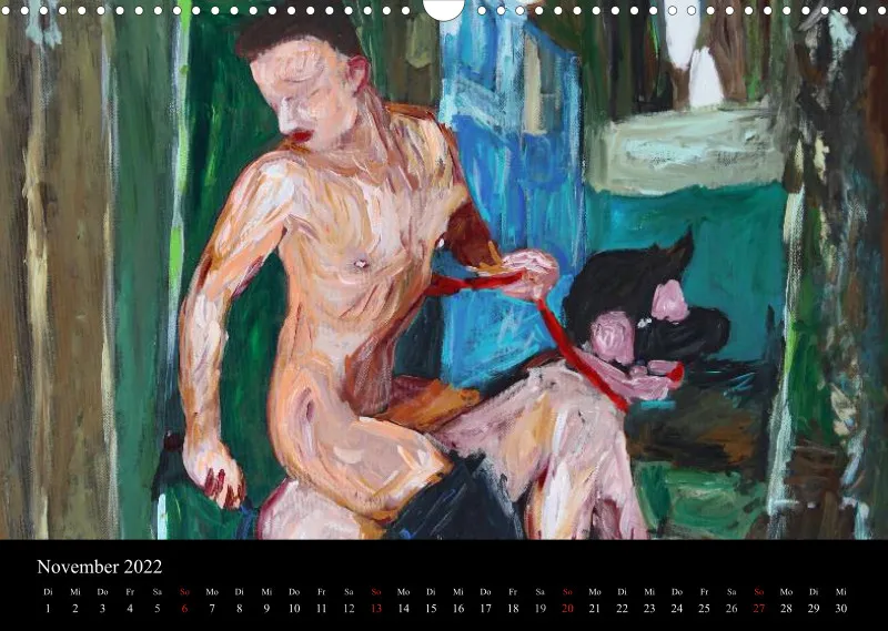 2022 A3 quer Kalender Fetisch Art Deutsch