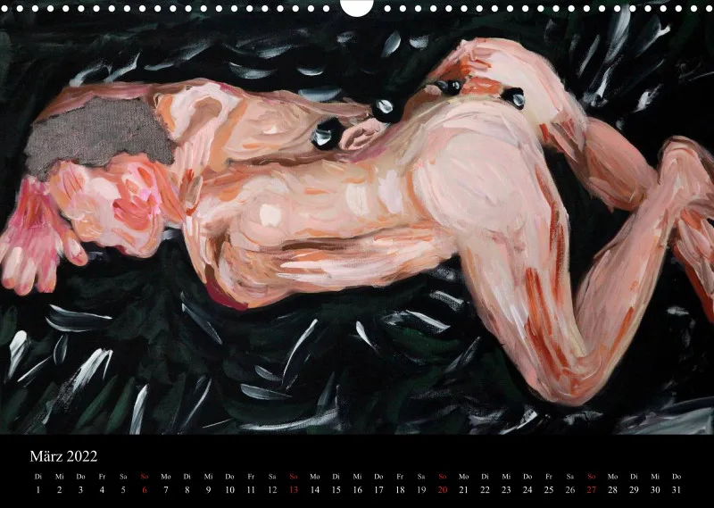 2022 A3 quer Kalender Fetisch Art Deutsch