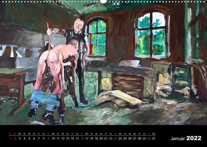 2022 A2 quer Kalender Fetisch Art Deutsch