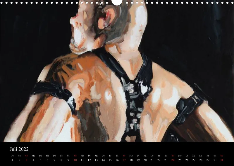 2022 A3 quer Kalender Fetisch Art Deutsch