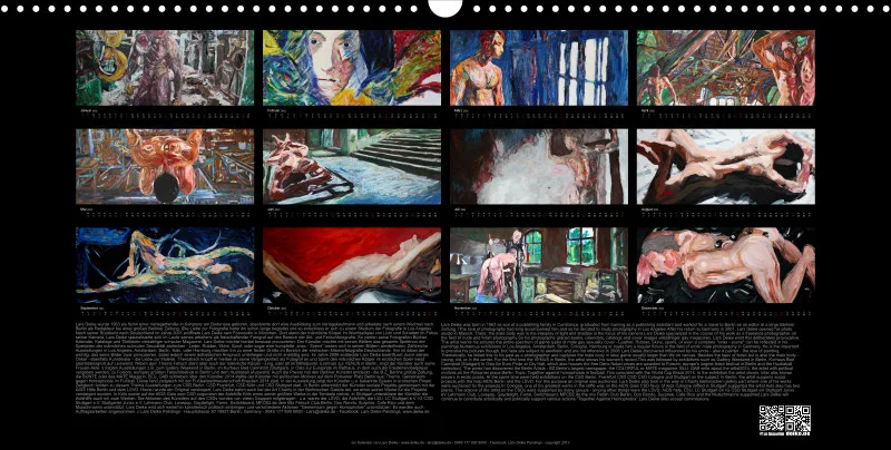 2022 Panorama Kalender quer body Art Deutsch