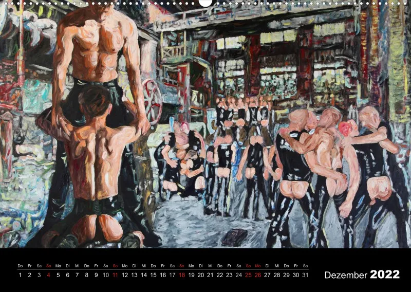 2022 A2 quer Kalender Fetisch Art Deutsch