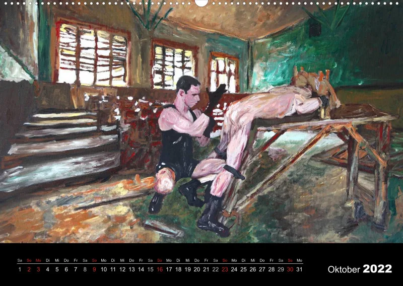2022 A2 quer Kalender Fetisch Art Deutsch