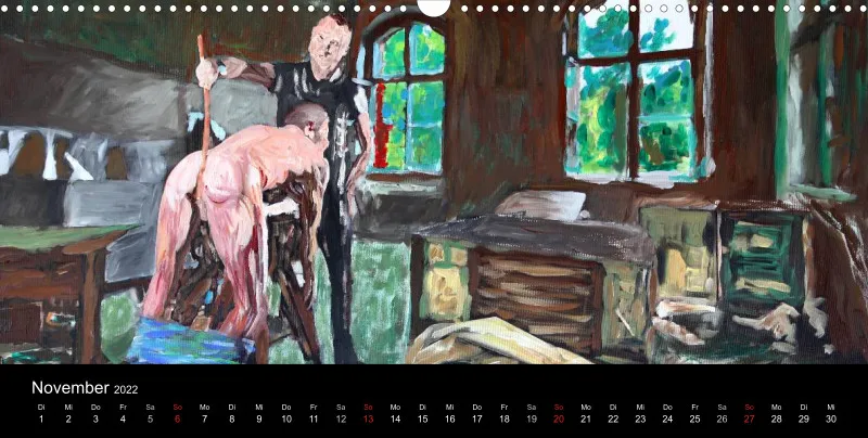2022 Panorama Kalender quer body Art Deutsch