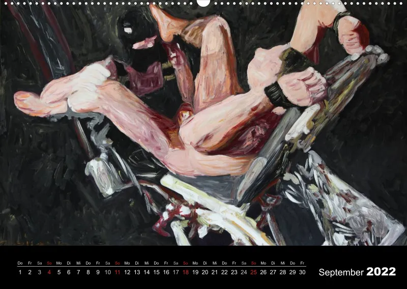 2022 A2 quer Kalender Fetisch Art Deutsch