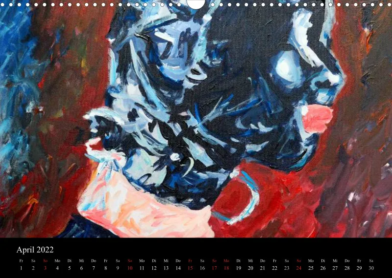 2022 A3 quer Kalender Fetisch Art Deutsch