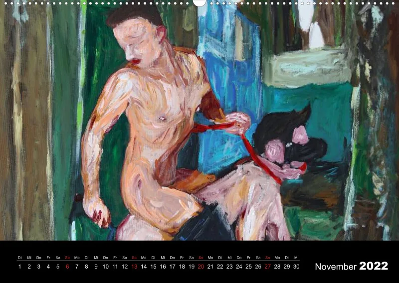 2022 A2 quer Kalender Fetisch Art Deutsch