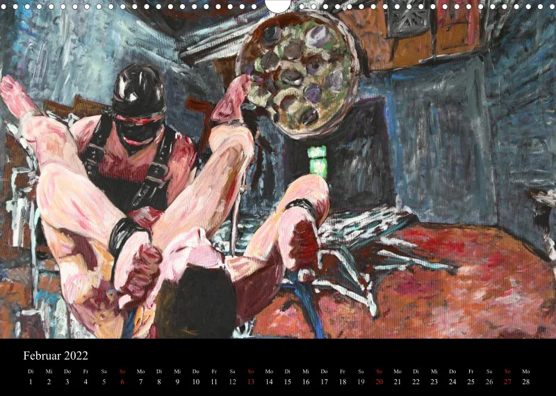 2022 A3 quer Kalender Fetisch Art Deutsch