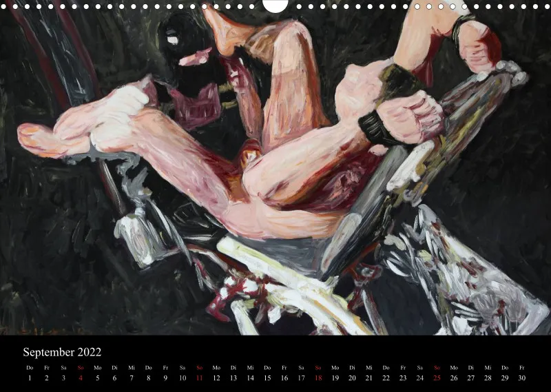2022 A3 quer Kalender Fetisch Art Deutsch