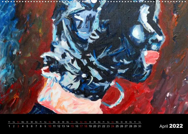 2022 A2 quer Kalender Fetisch Art Deutsch