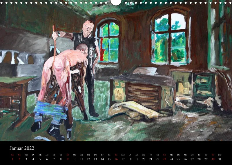 2022 A3 quer Kalender Fetisch Art Deutsch