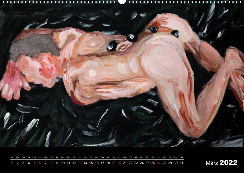 2022 A2 quer Kalender Fetisch Art Deutsch