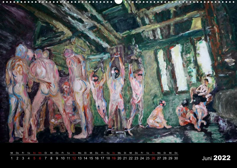 2022 A2 quer Kalender Fetisch Art Deutsch