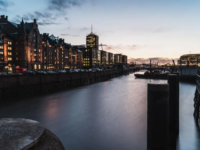 Leinwand - Hamburg Hafen