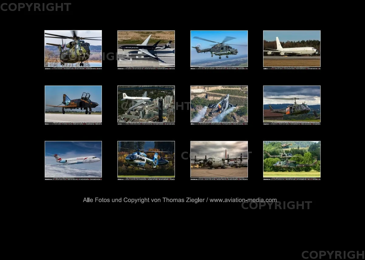 Aviation Fotokalender A3 2018