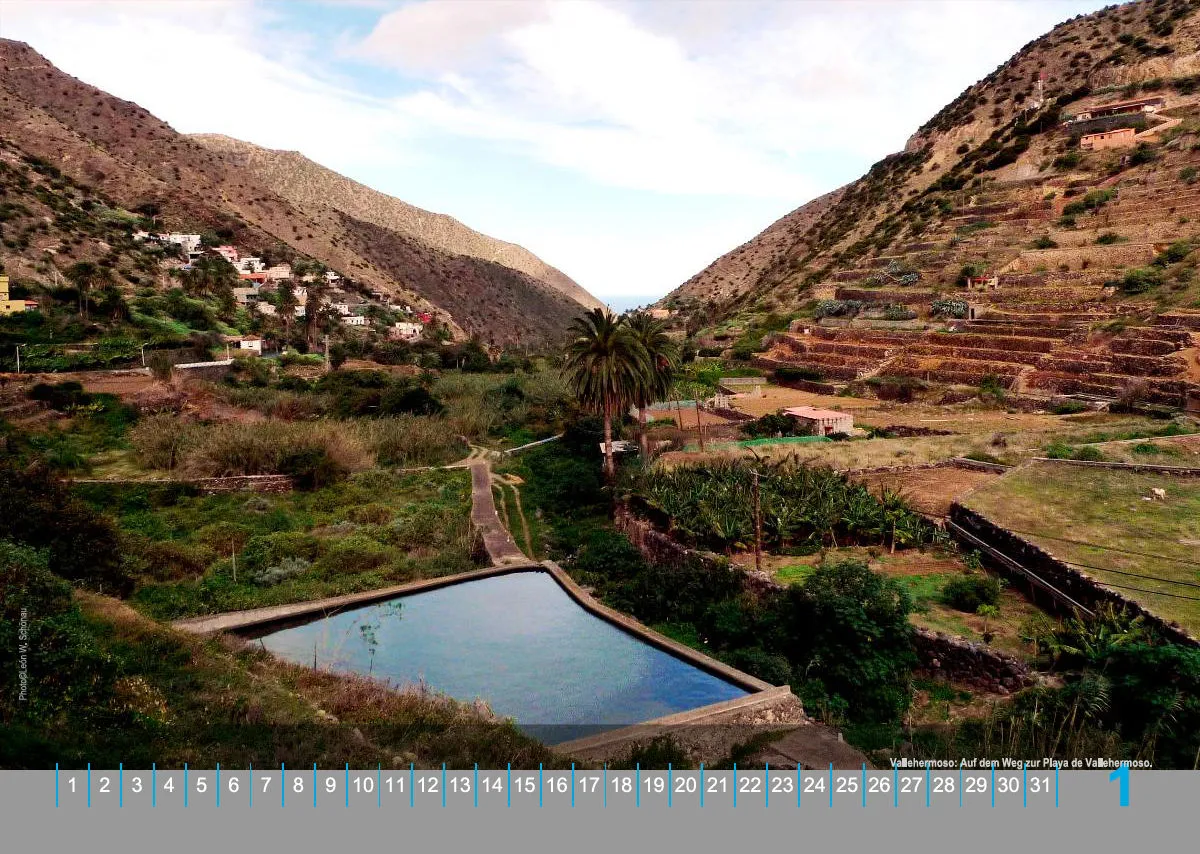NR.19_D_EDCAN_WANDKALENDER_LA GOMERA - immerwährend_DEUTSCHE VERSION