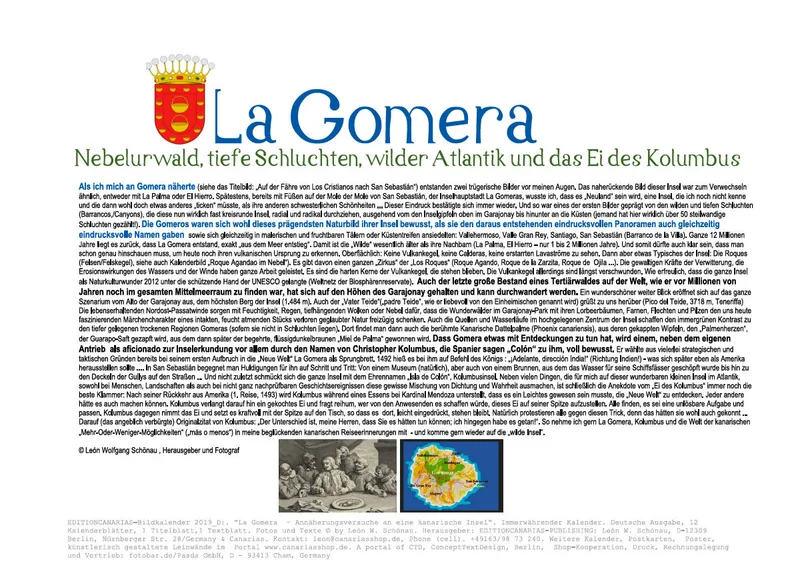 NR.19_D_EDCAN_WANDKALENDER_LA GOMERA - immerwährend_DEUTSCHE VERSION