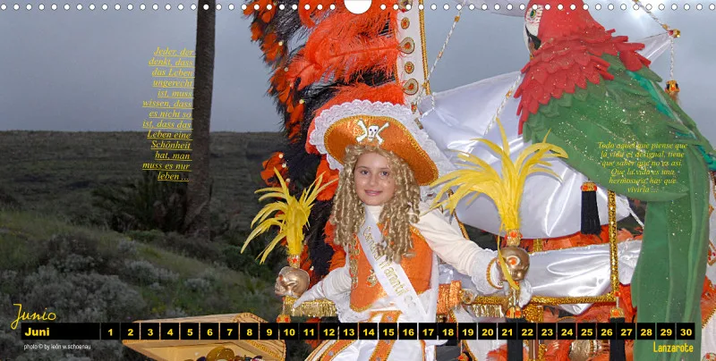 EDCAN_Nr.16_D/ESP_Panoramakalender_LA VIDA ES UN CARNAVAL_KALENDER/CALENDARIO_IMMERWÄHREND_PERMANENTE