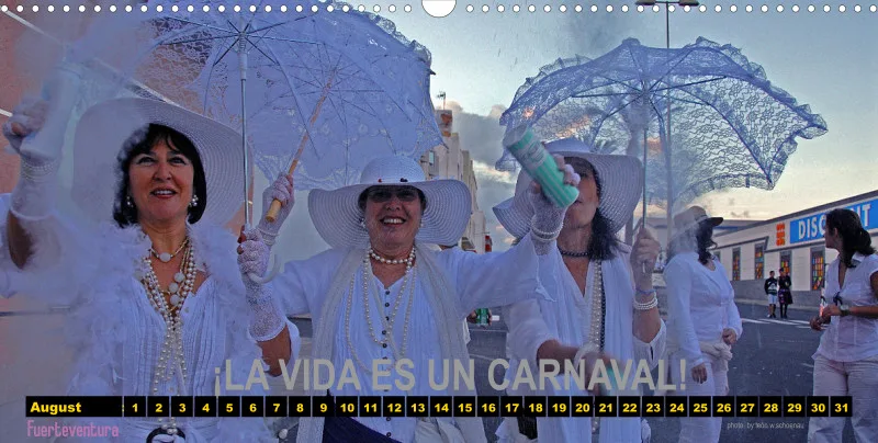 EDCAN_Nr.16_D/ESP_Panoramakalender_LA VIDA ES UN CARNAVAL_KALENDER/CALENDARIO_IMMERWÄHREND_PERMANENTE
