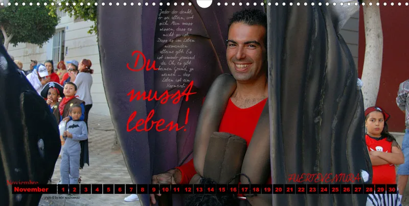 EDCAN_Nr.16_D/ESP_Panoramakalender_LA VIDA ES UN CARNAVAL_KALENDER/CALENDARIO_IMMERWÄHREND_PERMANENTE