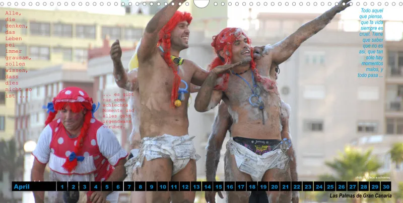EDCAN_Nr.16_D/ESP_Panoramakalender_LA VIDA ES UN CARNAVAL_KALENDER/CALENDARIO_IMMERWÄHREND_PERMANENTE
