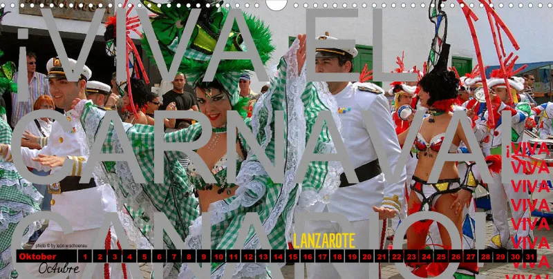 EDCAN_Nr.16_D/ESP_Panoramakalender_LA VIDA ES UN CARNAVAL_KALENDER/CALENDARIO_IMMERWÄHREND_PERMANENTE