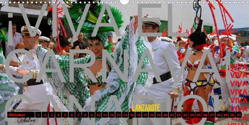 EDCAN_Nr.16_D/ESP_Panoramakalender_LA VIDA ES UN CARNAVAL_KALENDER/CALENDARIO_IMMERWÄHREND_PERMANENTE