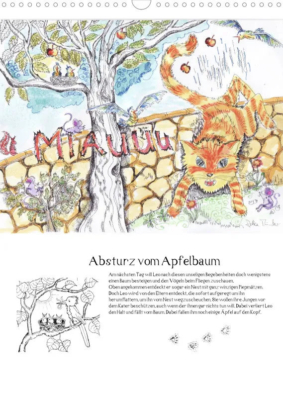 Posterbuch ohne Kalendarium / A3 / Kater Leo, der Flederkater