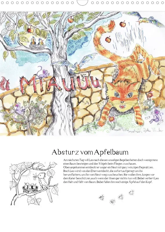 Posterbuch ohne Kalendarium / A3 / Kater Leo, der Flederkater