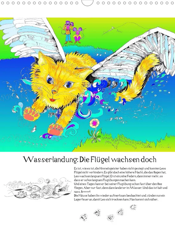 Posterbuch ohne Kalendarium/ A3 / Kater Leo Flederkater