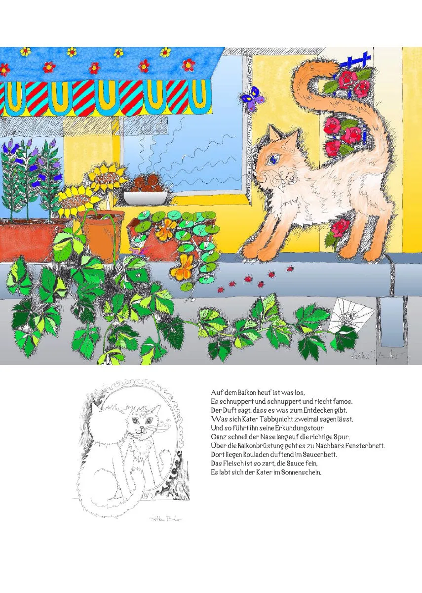 Posterbuch ohne Kalendarium/ A4 / 13-mal Katzenleben