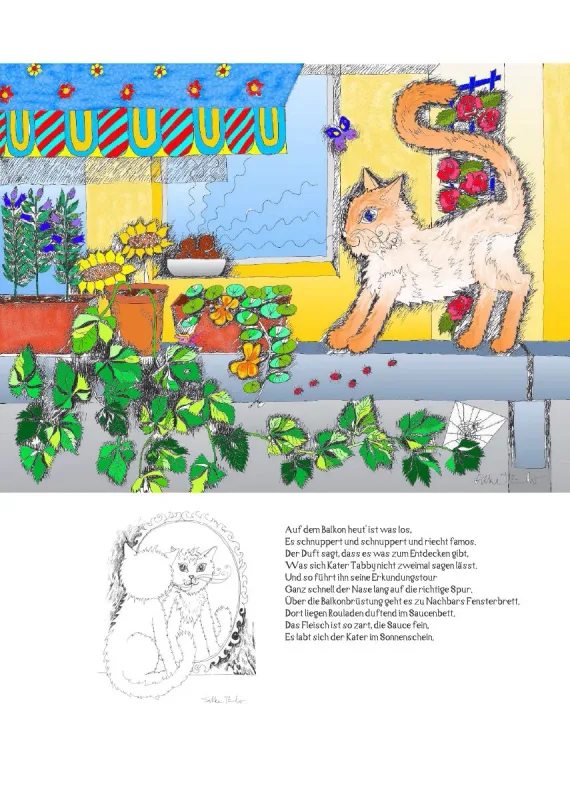 Posterbuch ohne Kalendarium/ A4 / 13-mal Katzenleben