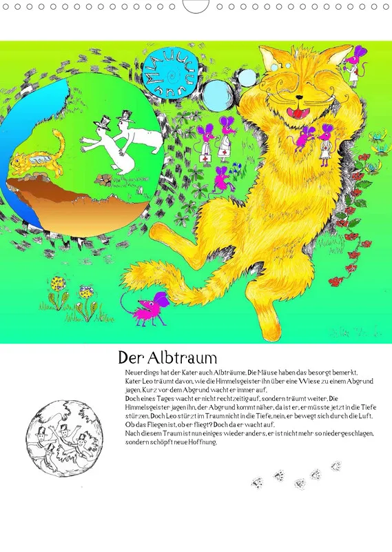 Posterbuch ohne Kalendarium/ A3 / Kater Leo Flederkater