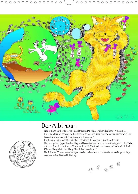 Posterbuch ohne Kalendarium/ A3 / Kater Leo Flederkater