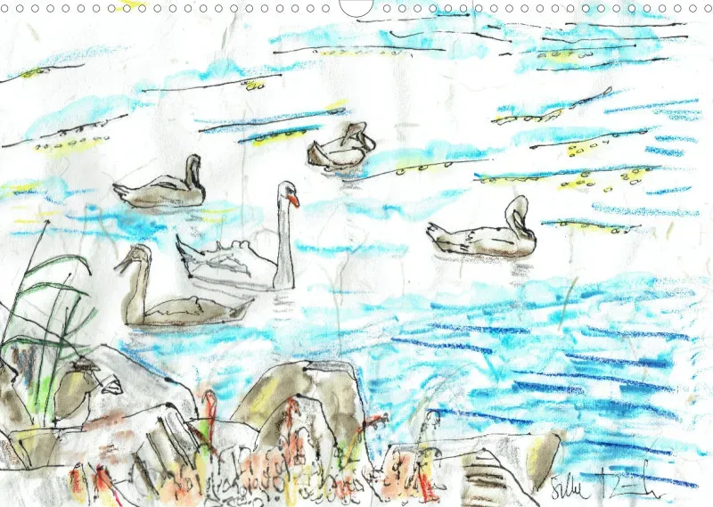 Insel Rügen in Grafiken / Posterbuch ohne Kalendarium