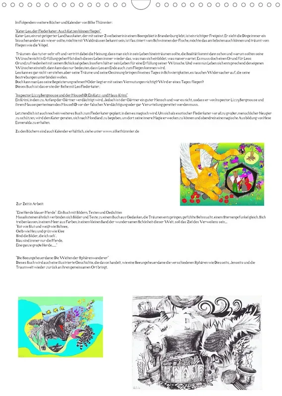 Posterbuch ohne Kalendarium/ A3 / Kater Leo Flederkater