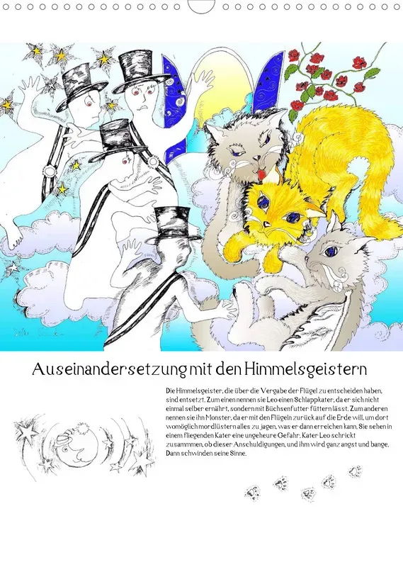 Posterbuch ohne Kalendarium/ A3 / Kater Leo Flederkater